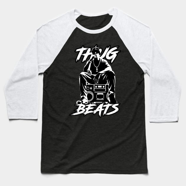 Street Beat King Baseball T-Shirt by SergioCoelho_Arts